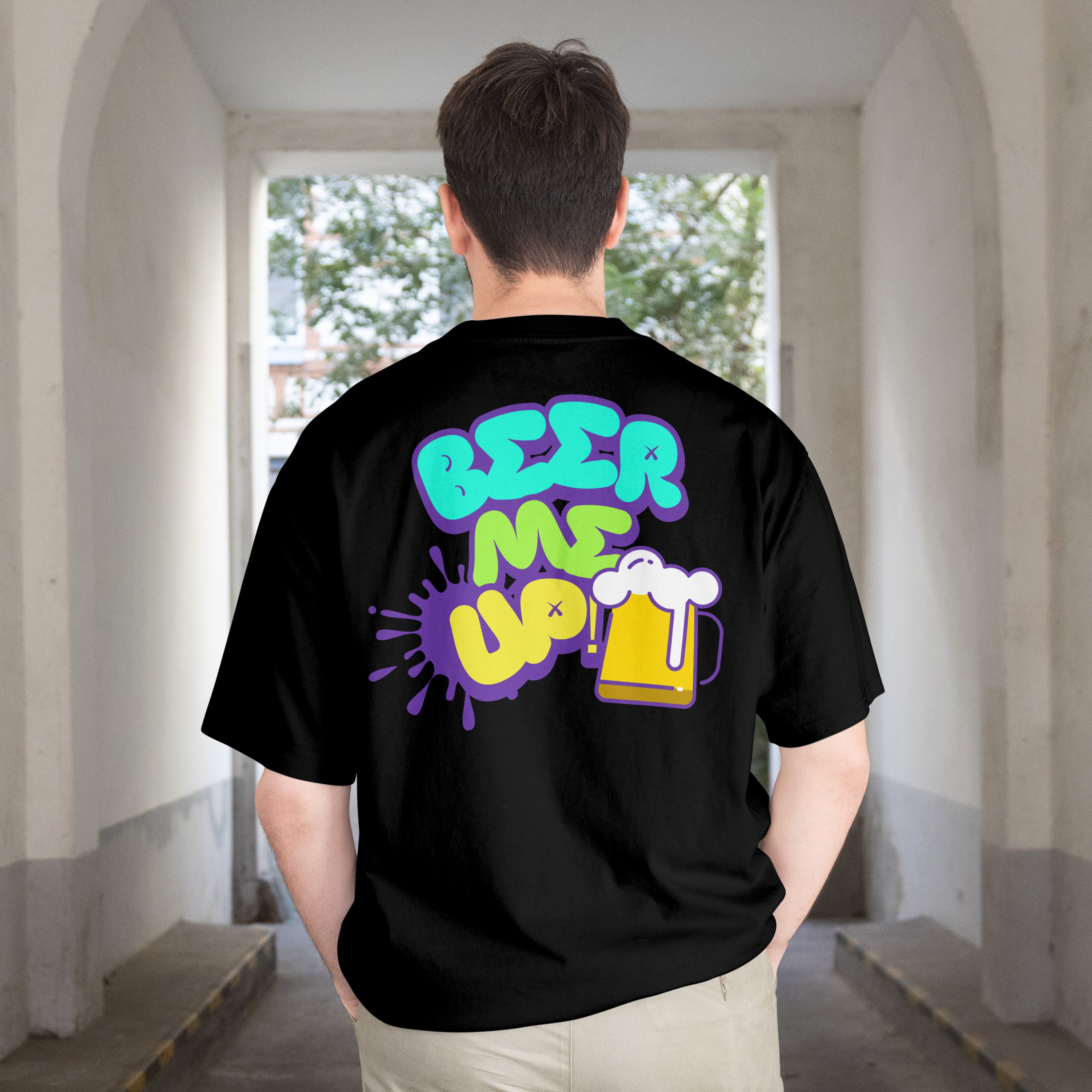 Beer Me Up | Oversized Black