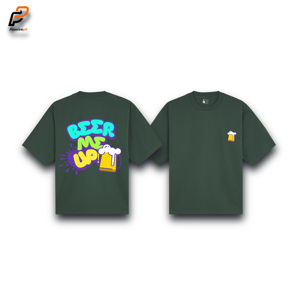 Beer Me Up | Oversized Dark Green